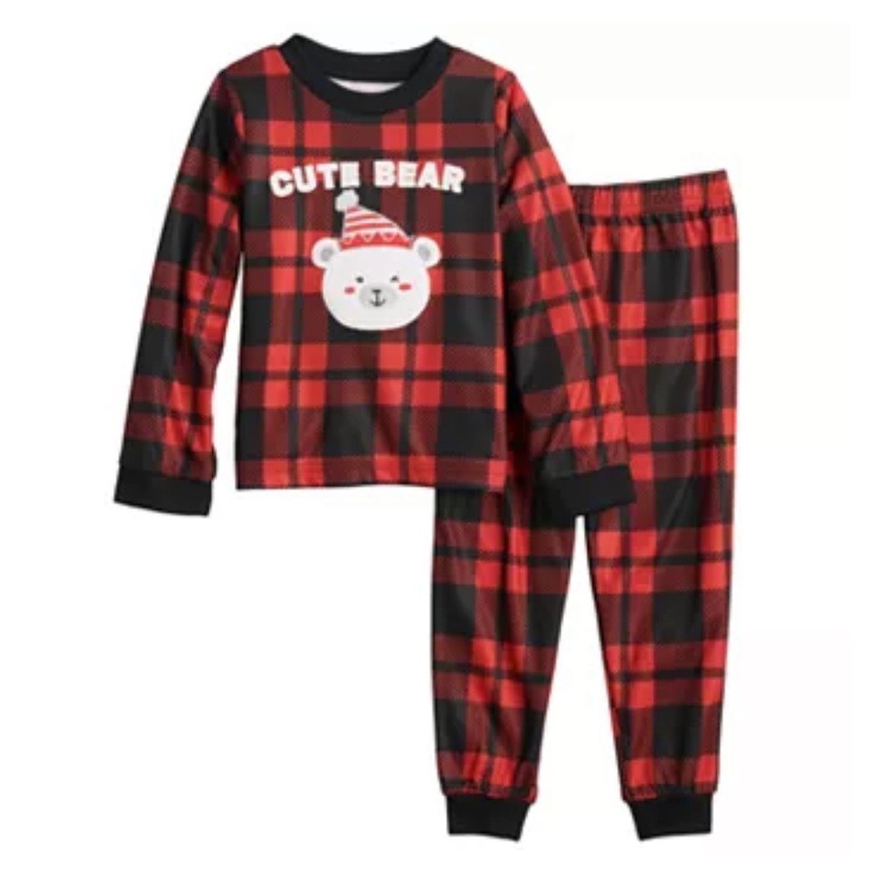 Matching family holiday Christmas pajamas